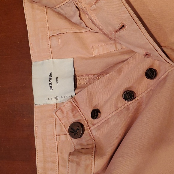 One Teaspoon Peach Cropped Loose Fit Denim. Size 26 - Picture 4 of 7